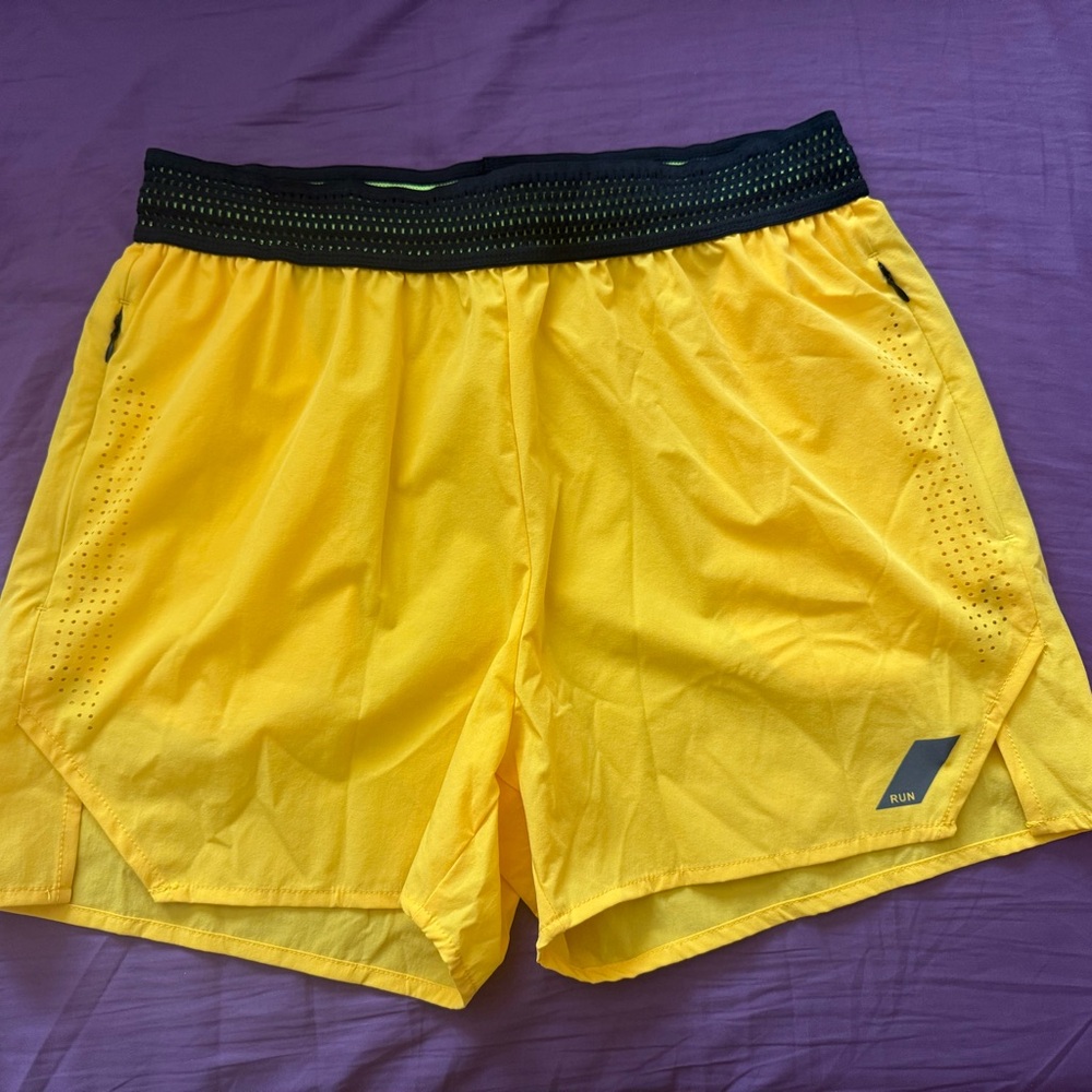 Active USA Men's Vibrant Yellow Sports Shorts